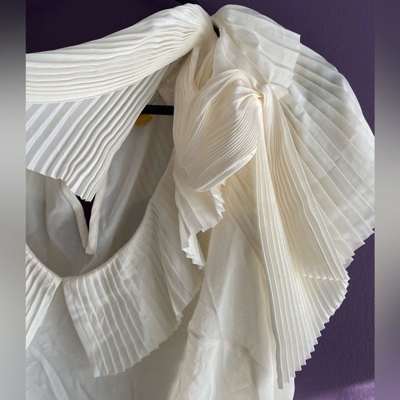 SOLD Stunning Anthropologie Leifsdottir Cream/Off-White Blouse - Picture 2 of 8